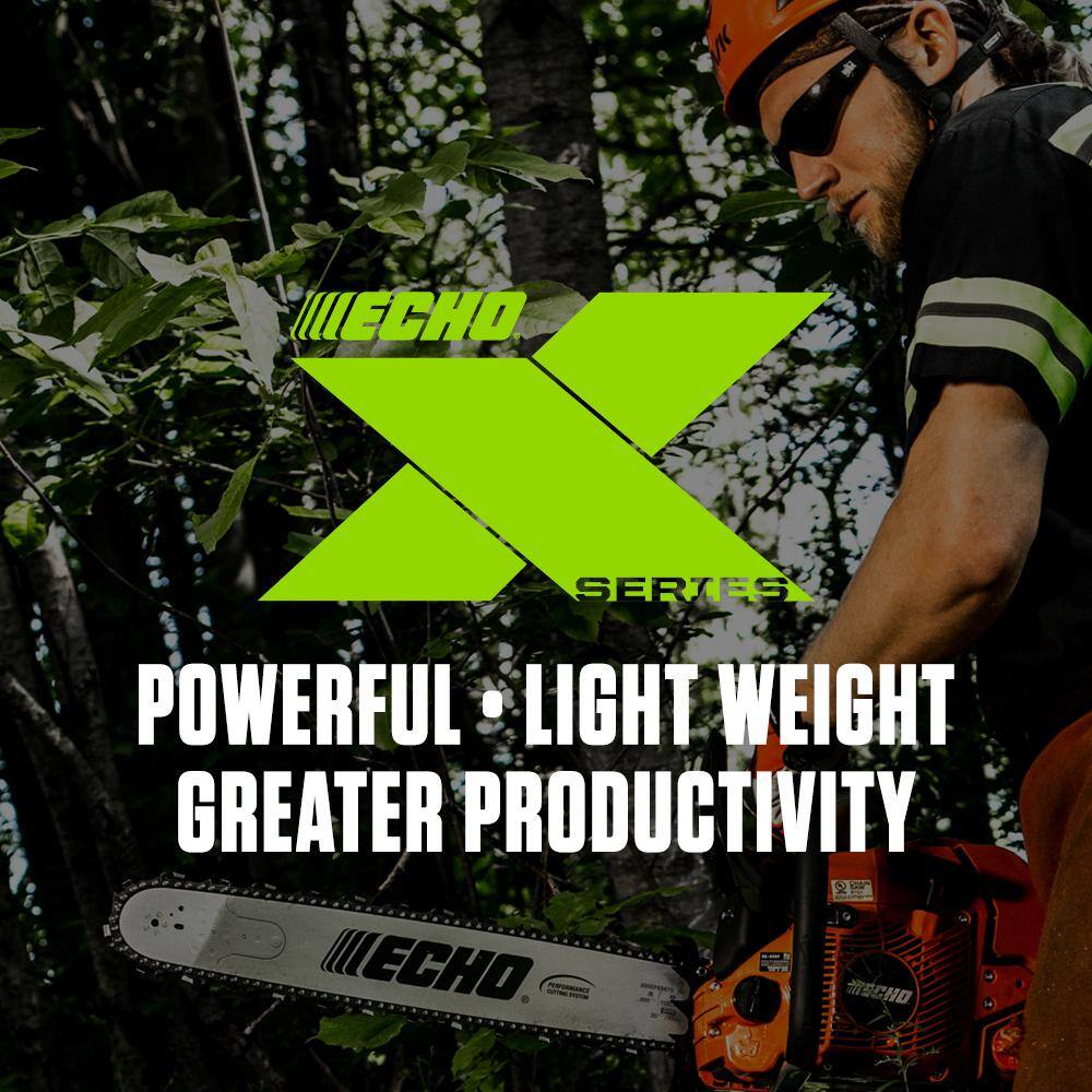 ECHO CS-2511TN-12 12 in. 25.0 cc Gas 2-Stroke X Series Top Handle Arborist Chainsaw with Low Vibration SpeedCut Nano 80TXL Cutting System