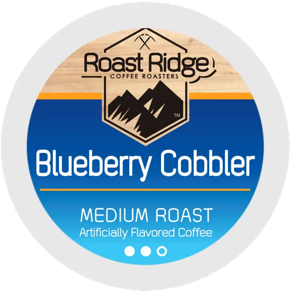 Roast Ridge Single Serve Coffee Pods for Keurig K-Cup Brewers Blueberry Cobbler Medium Roast 100 Count