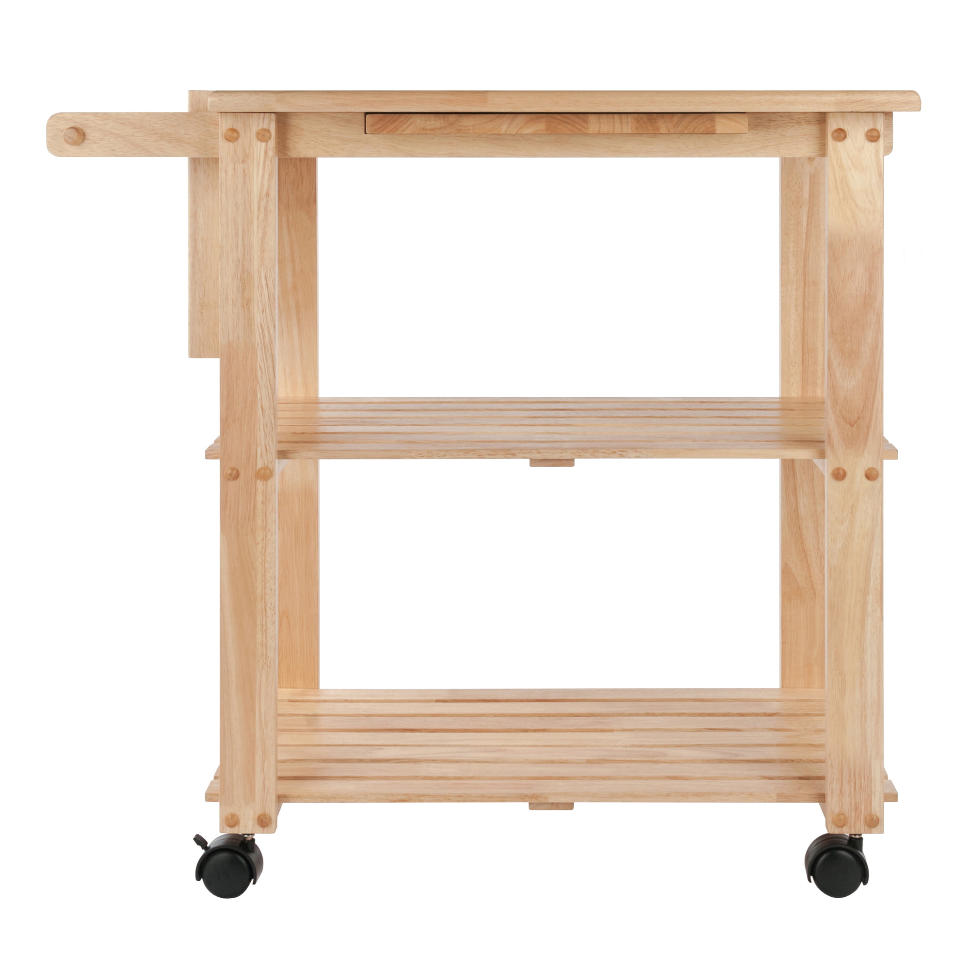 Winsome Wood Mario Utility Kitchen Cart, Natural Finish