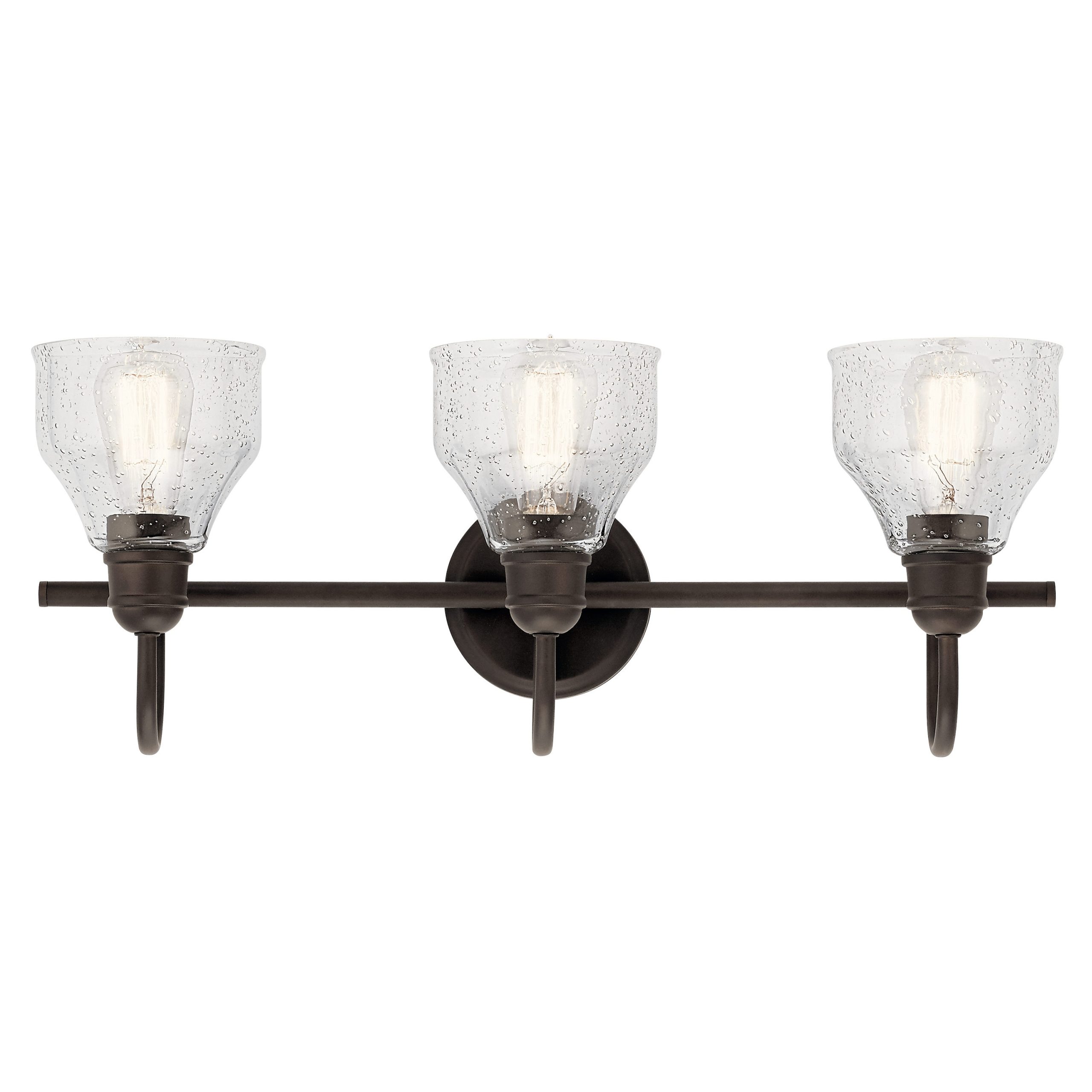 Kichler 45973OZ Avery 24-in 3-Light Olde Bronze Farmhouse Vanity Light