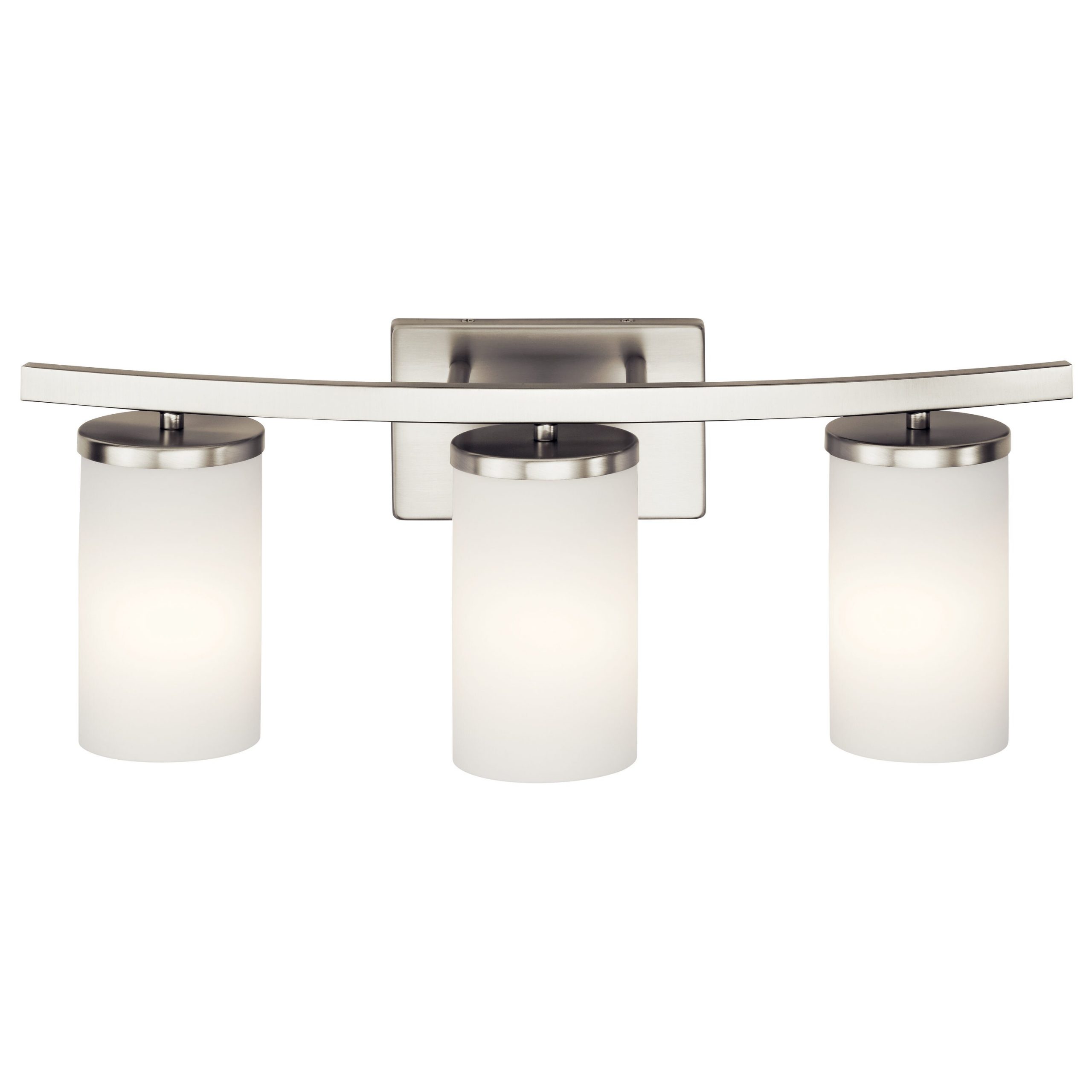 Kichler 45497NI Crosby 23-in 3-Light Brushed Nickel Modern/Contemporary Vanity Light