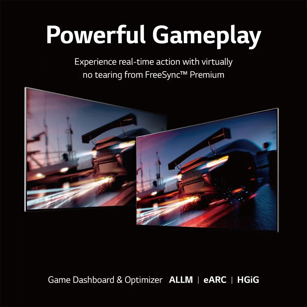 LG 55QNED80URA 55 inch 4K HDR Smart Mini-LED TV (2023) Bundle with Monster TV Full Motion Wall Mount for 32-70 with 6 Piece Sound Reactive Lighting Kit