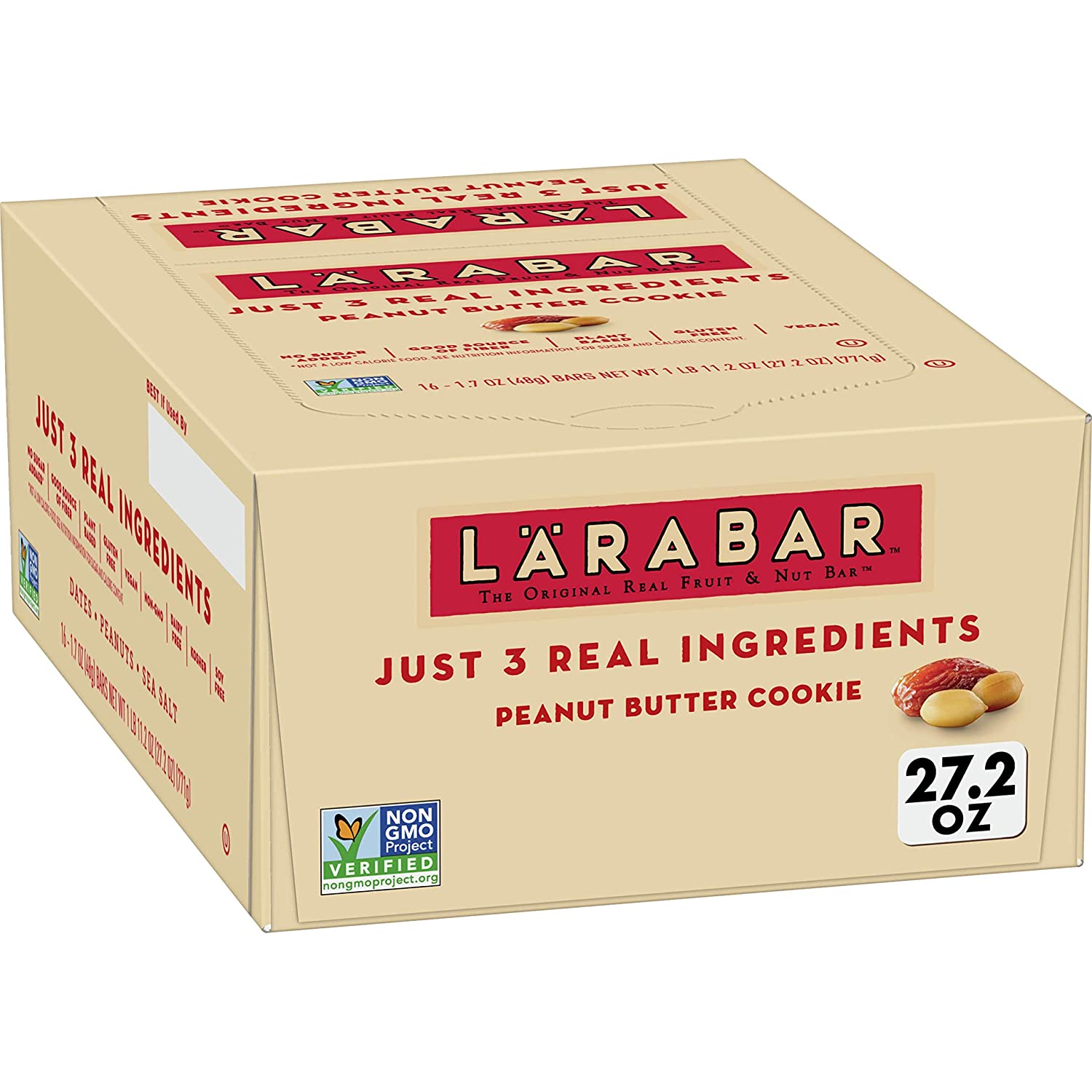 Larabar Gluten Free Nut Bar, Peanut Butter Cookie Flavor, 8.5 Oz