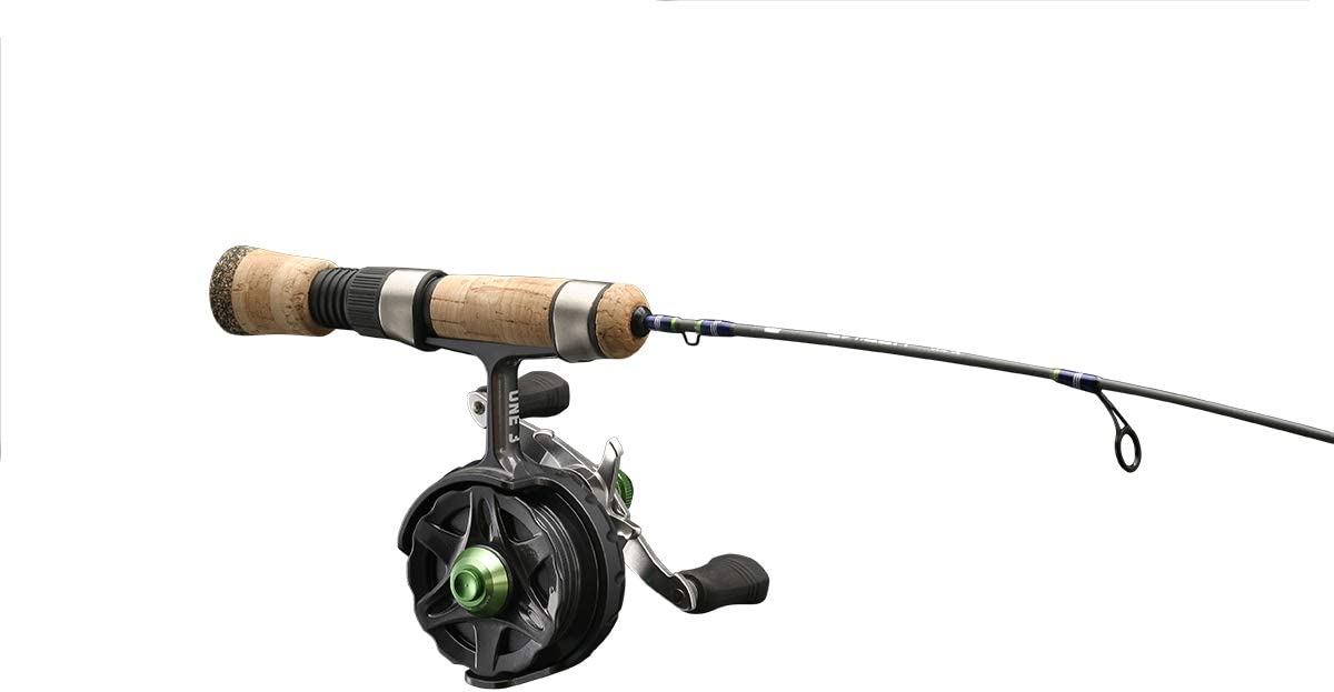 13 Fishing ONE 3 Snitch Descent Ice Inline Fishing Combo, 29 Inches, Left Hand Retrieve