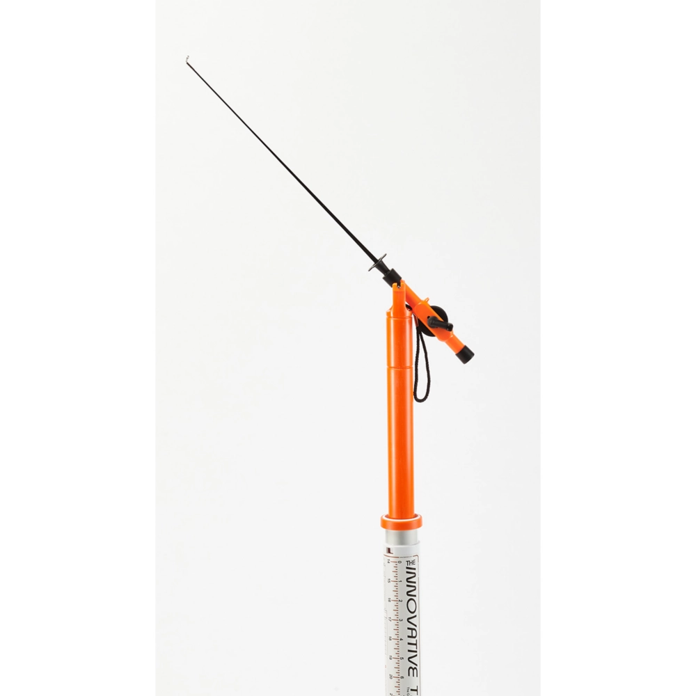 Innovative Tip-Down Ice Fishing System, Orange