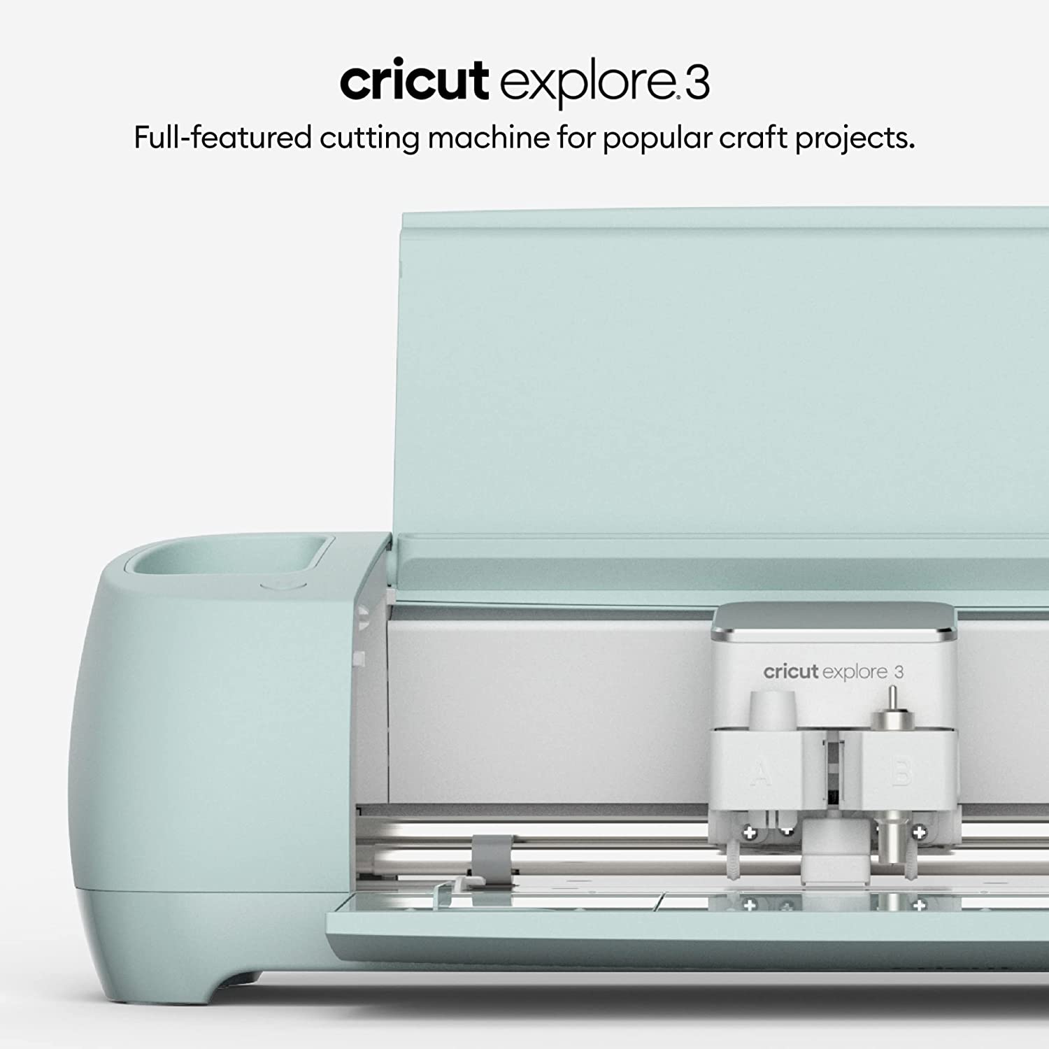 Cricut Explore 3 – 2X Faster DIY Cutting Machine for all Crafts, Matless Cutting with Smart Materials, Cuts 100+ Materials, Bluetooth Connectivity, Compatible with iOS, Android, Windows & Mac