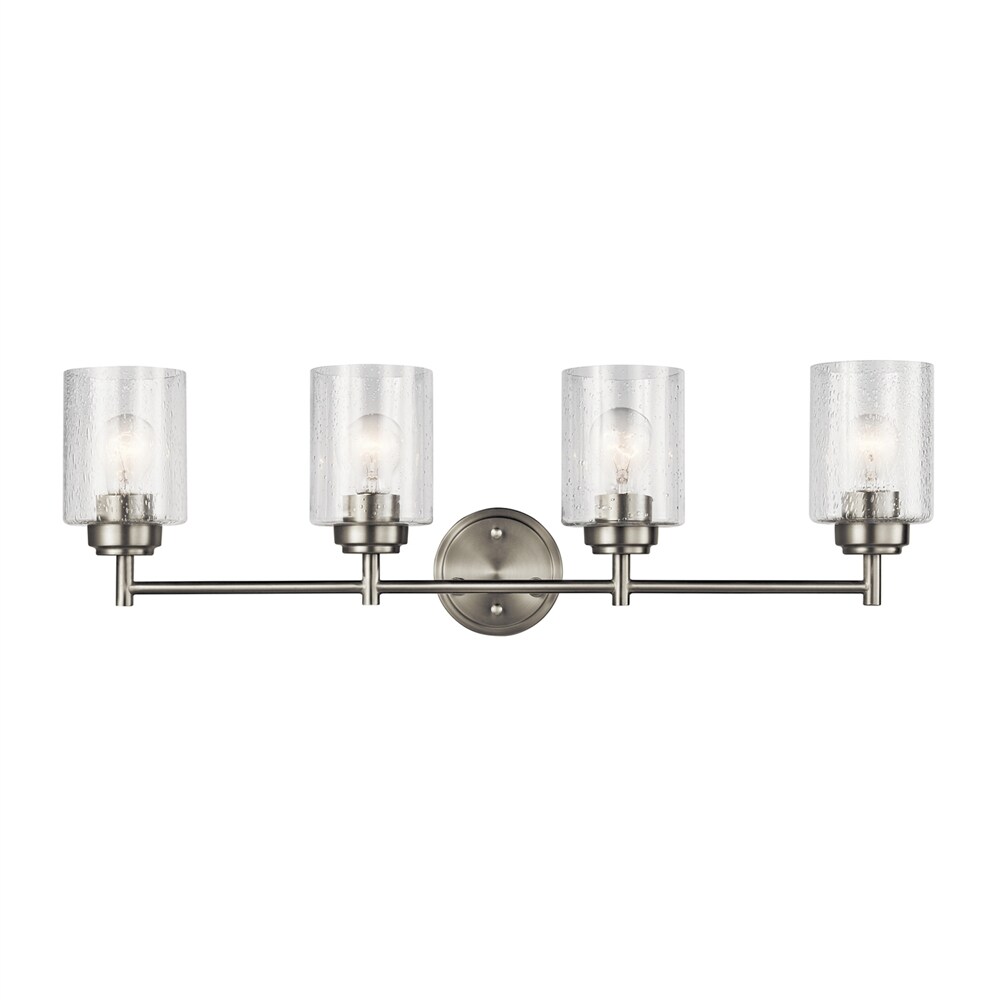 Kichler 45887NI Winslow 30-in 4-Light Brushed Nickel Transitional Vanity Light