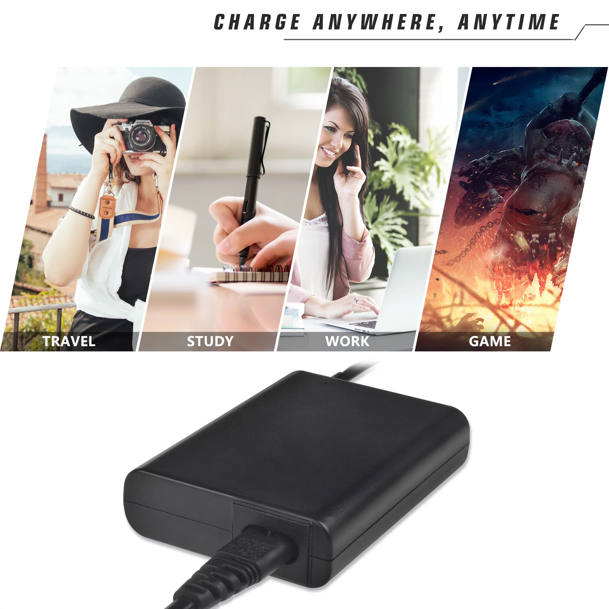 PwrON Compatible AC/DC Adapter Charger Replacement for GPX TDE2484WI 24 Class LED/DVD HD TV Power Supply