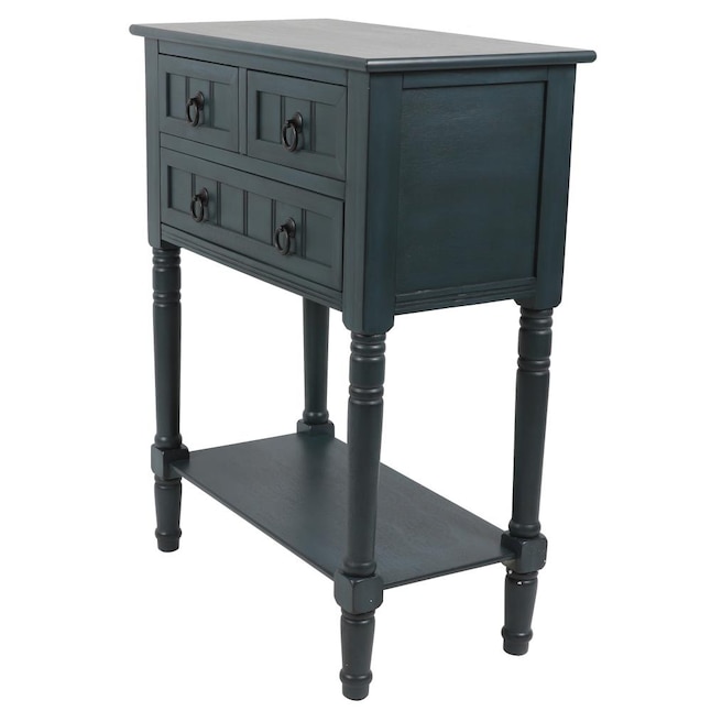 Decor Therapy  Casual Navy Console Table