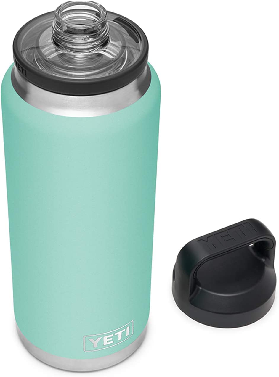 YETI Rambler 36 oz Bottle, Vacuum Insulated, Stainless Steel with Chug Cap, Seafoam