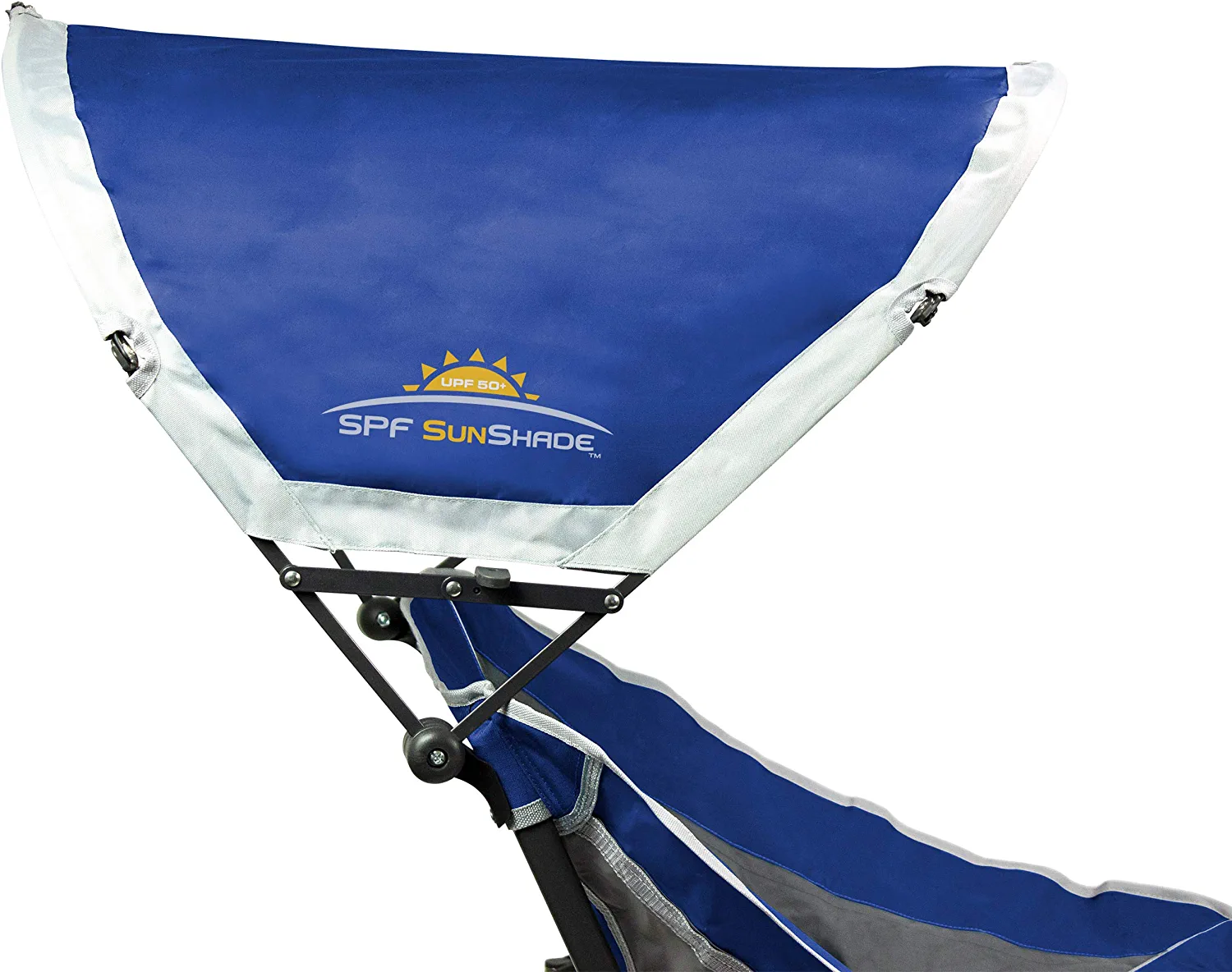 GCI Outdoor Pod Rocker With SunShade Camp Chair, Royal