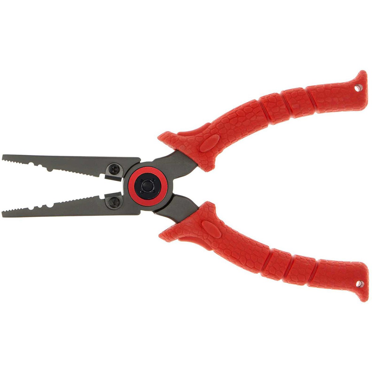 BUBBA 8.5′′ Stainless Steel Pliers with Non-Slip Handle, Spring Loaded with Crimping Tools and Anvil Cutters Lanyard Hole and Sheath