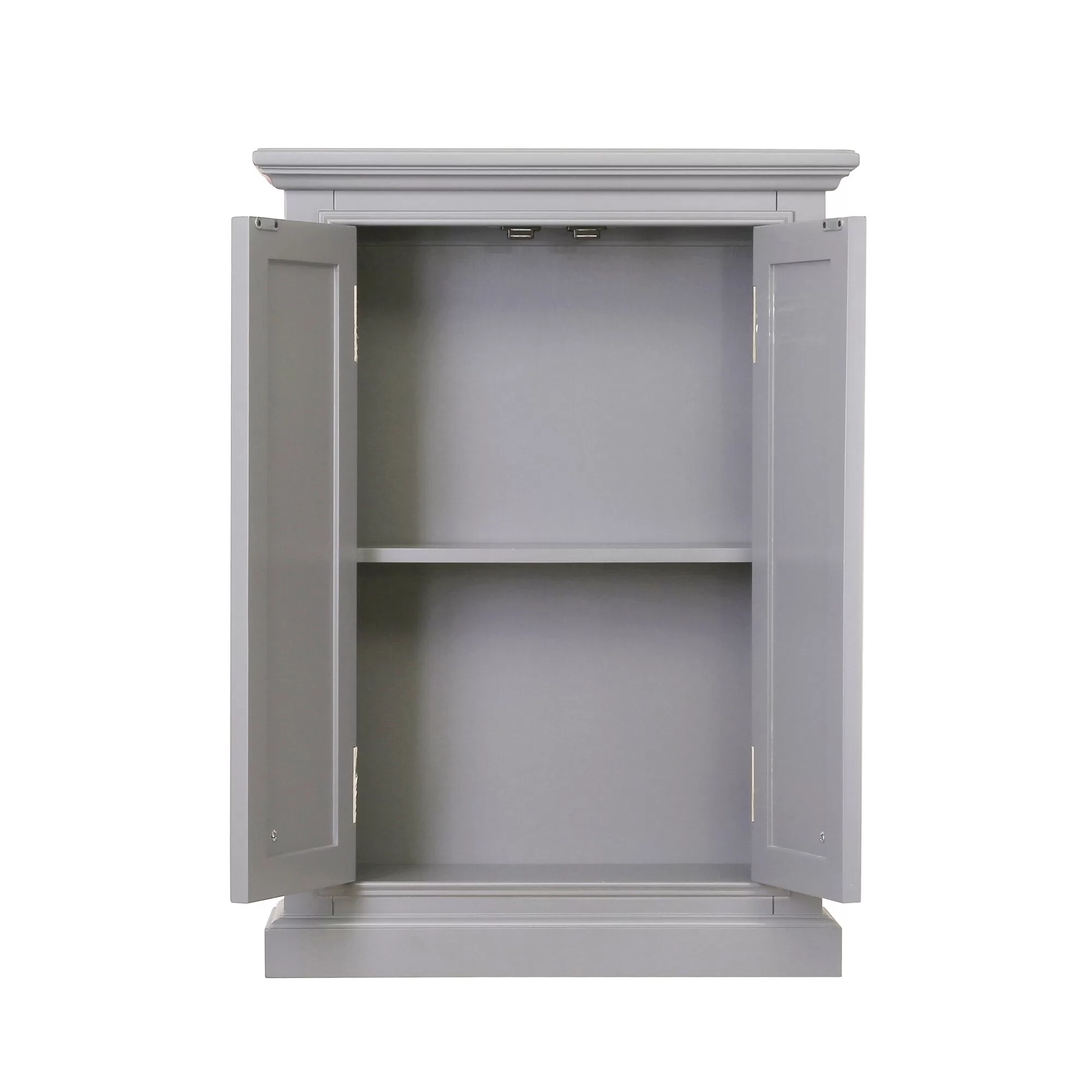 Water Creation Derby 24-in W x 33-in H x 8-in D Grey Bathroom Wall Cabinet