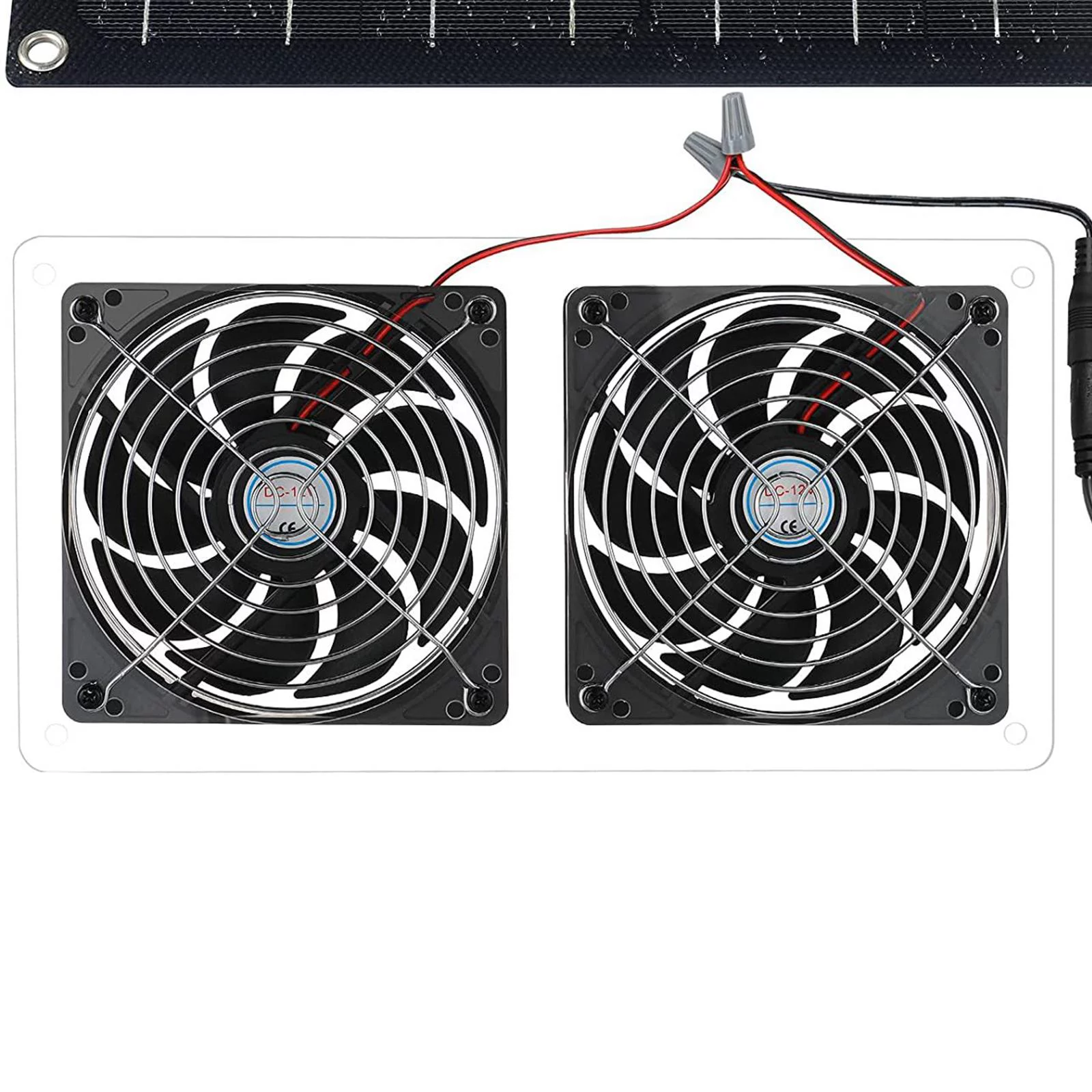 Waterproof solar Fan Cooling Ventilator Extractor Fan Portable for Chicken coops Dog Kennels Window Shed Roofs RV Car