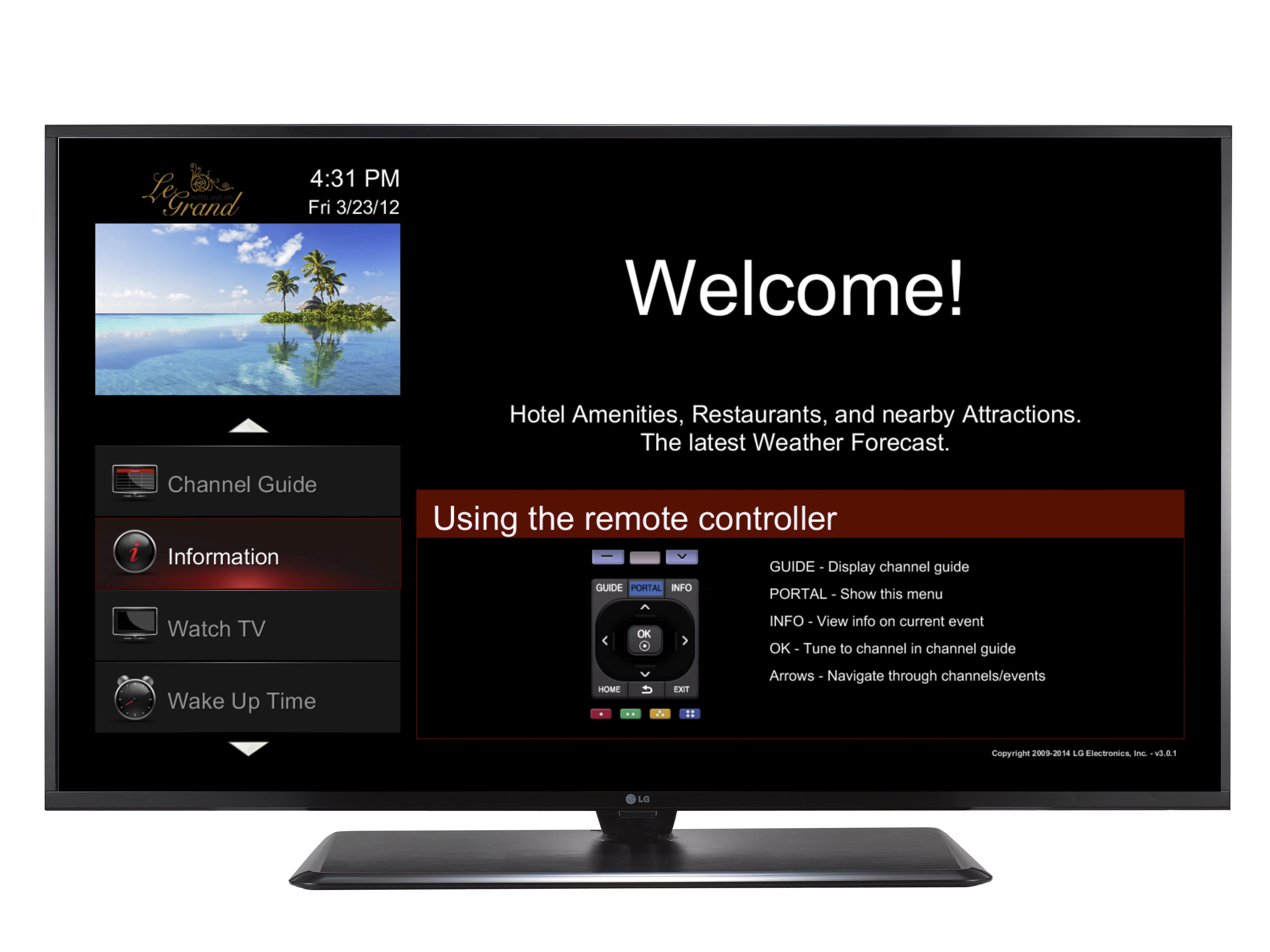 LG 32LX570H - 32 Diagonal Class (31.55 viewable) LED-backlit LCD TV - hotel / hospitality - Pro:Centric with Integrated Pro:Idiom - Smart TV - 1080p 1920 x 1080 - direct-lit LED