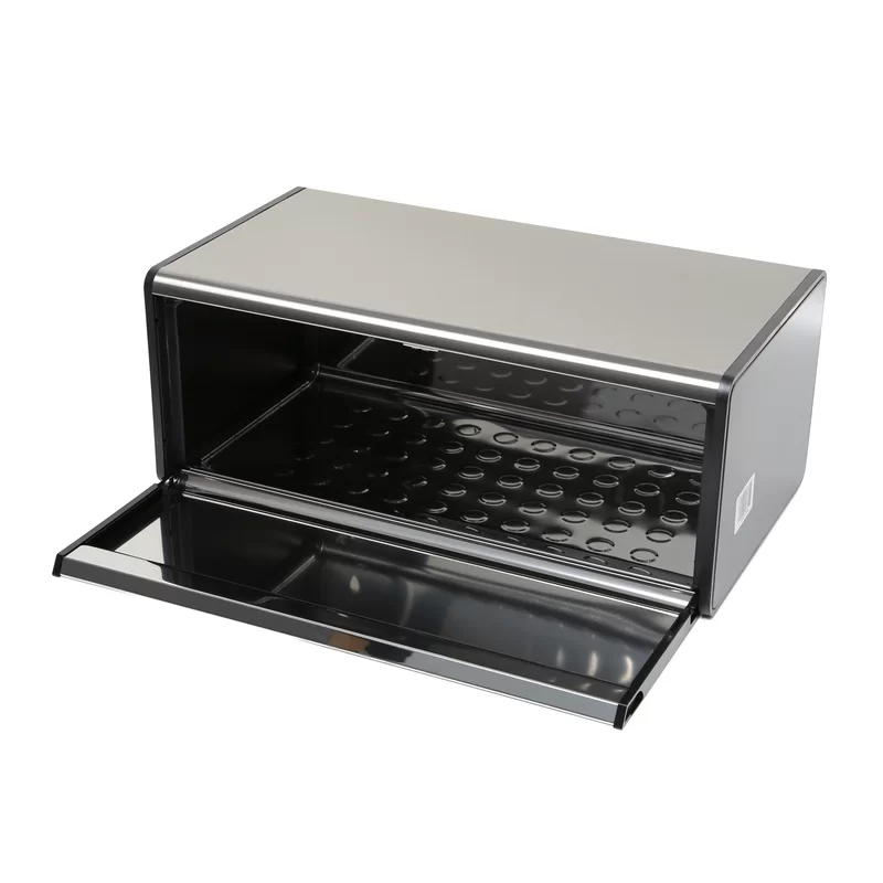 Brabantia 299186 Fall Front Matte Steel Bread Box
