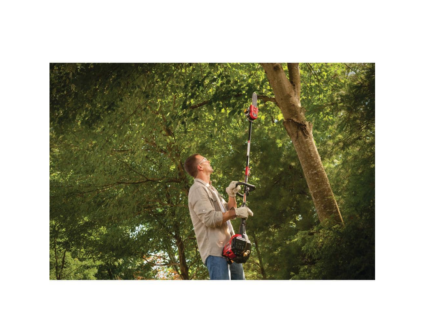 TrimmerPlus TPP720 Universal Pole Saw with Extension Pole String Trimmer Attachment