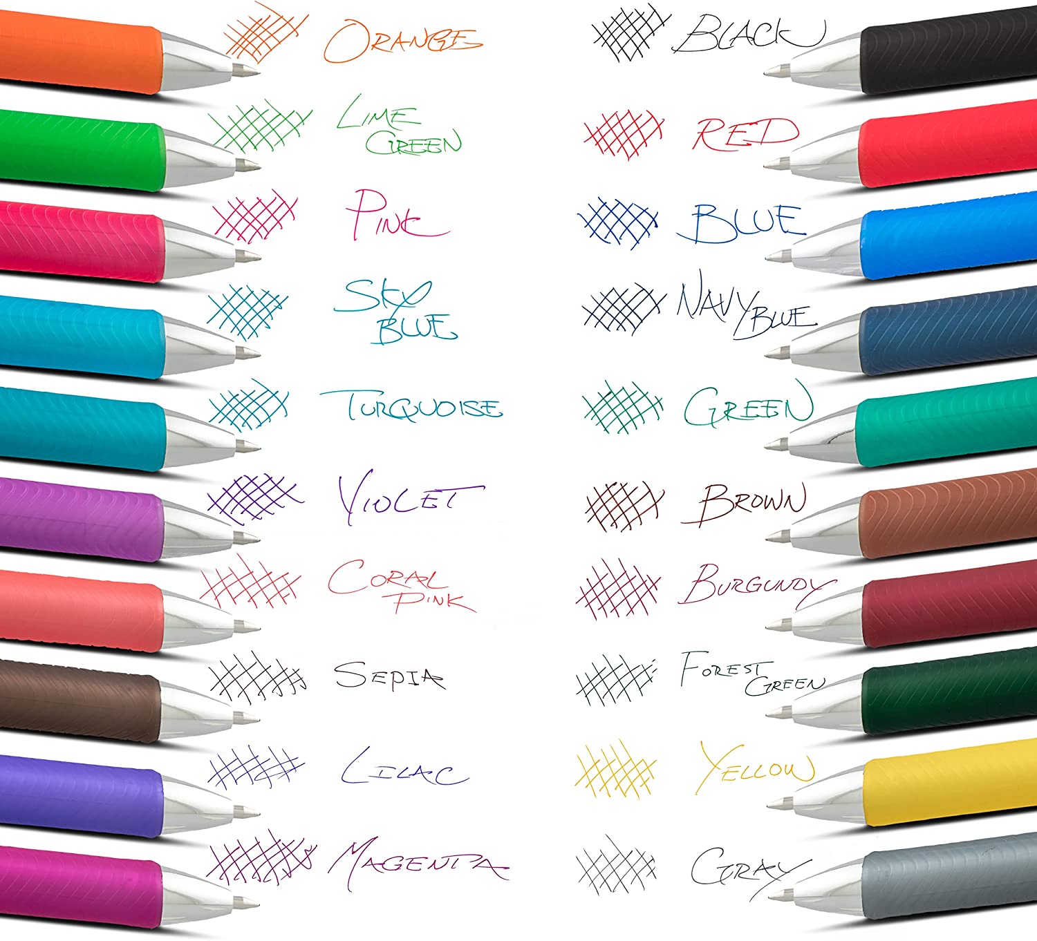 Pentel EnerGel RTX Retractable Liquid Gel Ink Pen, (0.7mm) Medium, Assorted Ink, 20 Pack (BL77BP20M), Assorted