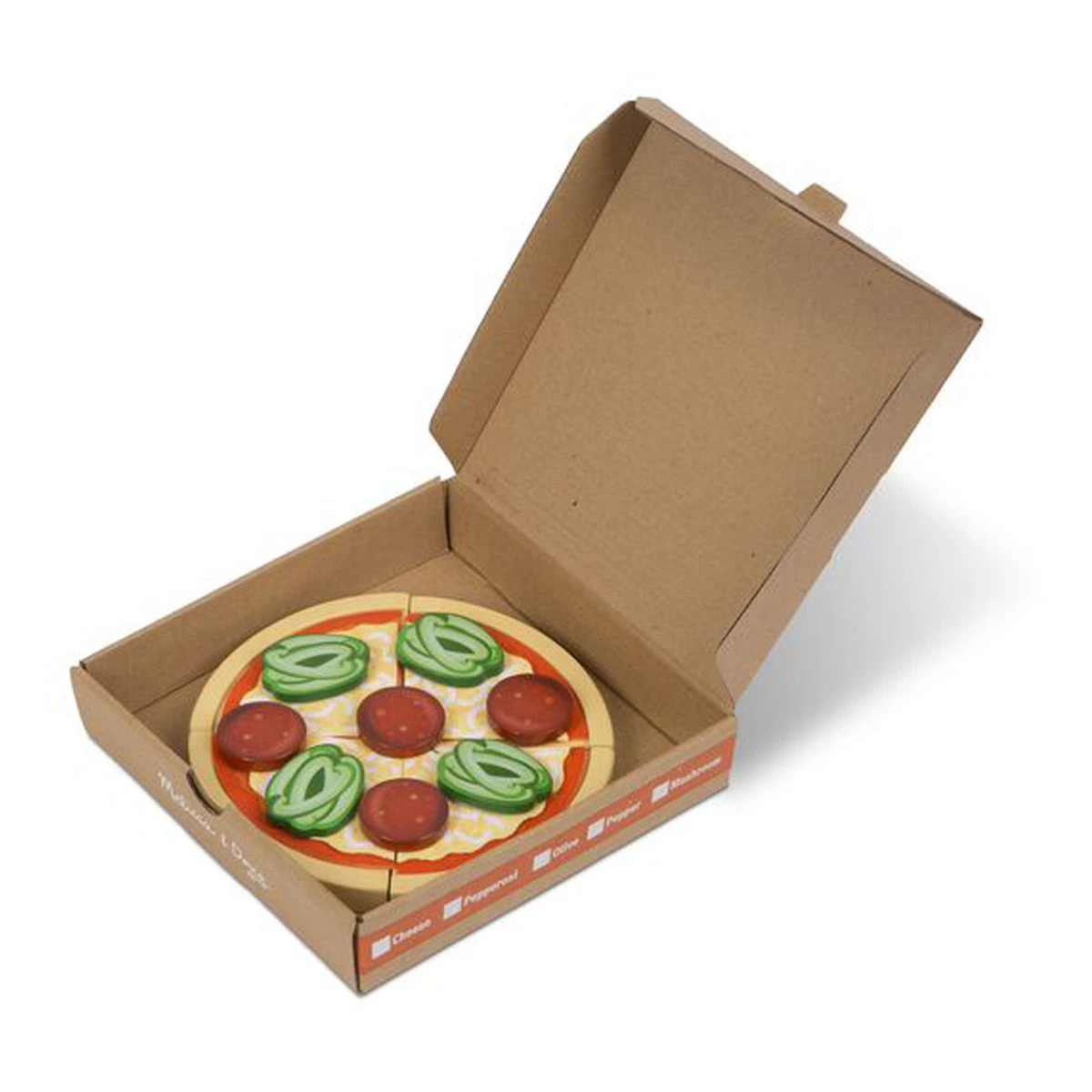 Melissa & Doug Top & Bake Wooden Pizza Counter Play Set (34 Pcs) – Pizza Toy Wooden Play Food Set, Pretend Pizza Sets For Kids Ages 3+