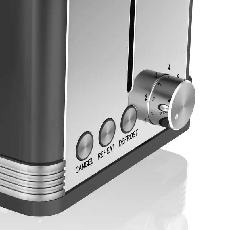 Swan ST19010BN Retro 2 Slice Toaster, Black