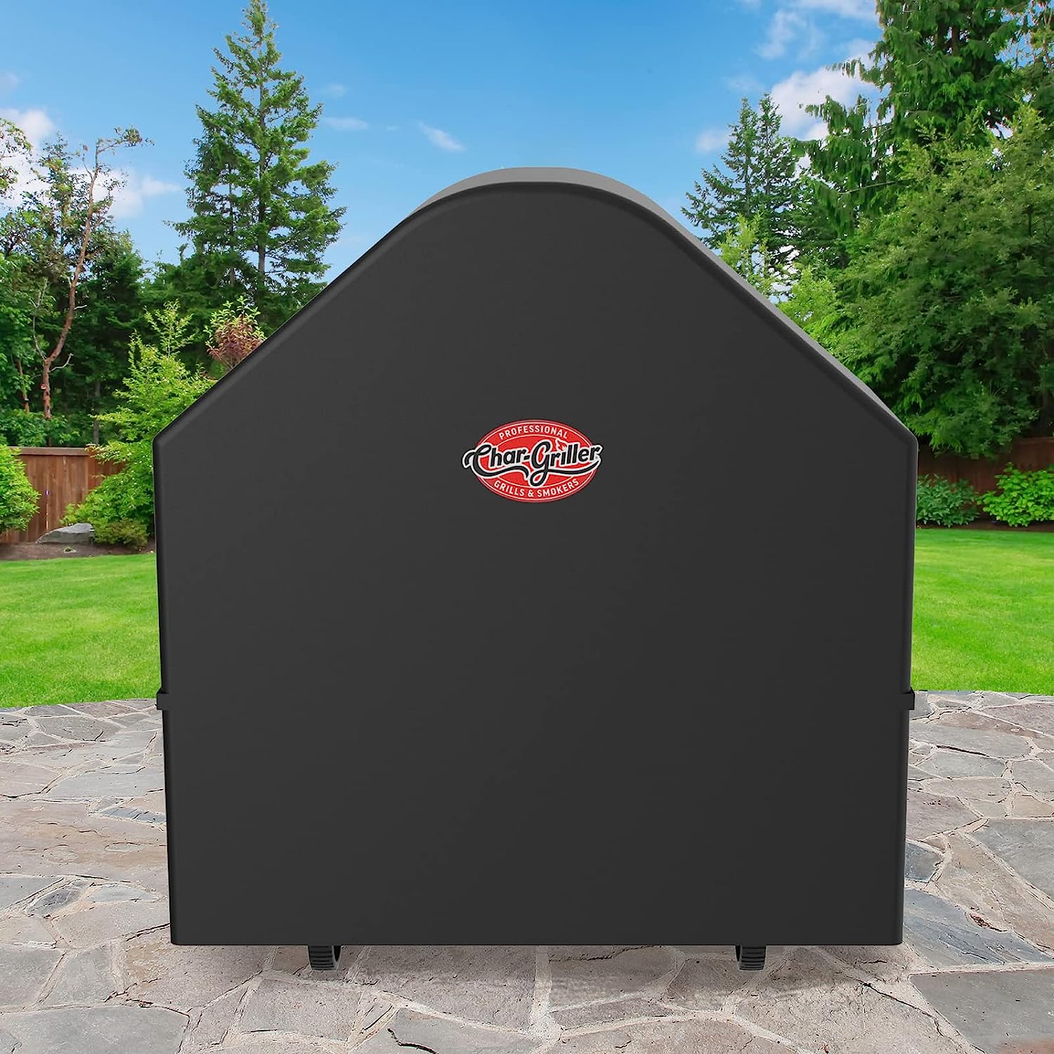 Char-Griller 6455 AKORN Auto-Kamado Charcoal Grill Cover, Black