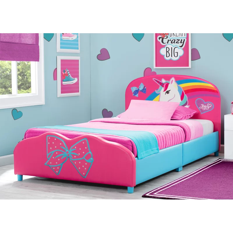 Delta Children BB81440JS Upholstered Twin Bed, JoJo Siwa