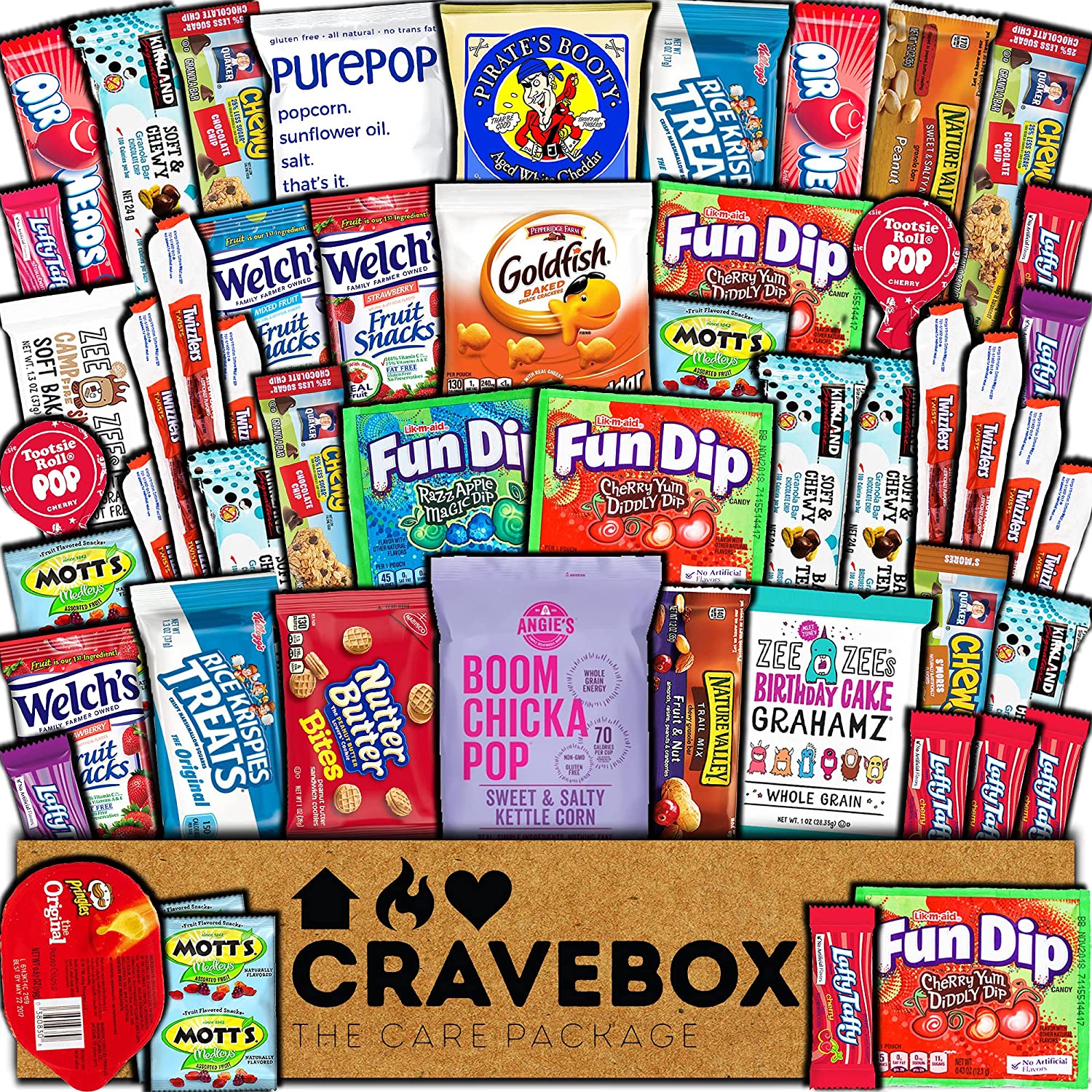 CRAVEBOX Snack Box Variety Pack Care Package (50 Count) Easter Gift ...