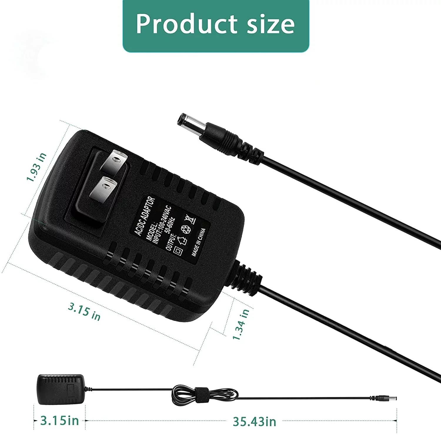 FITE ON AC to DC Adapter for GPX TVP75 CD TV Boombox CD Player AM FM Radio Power Charger PSU