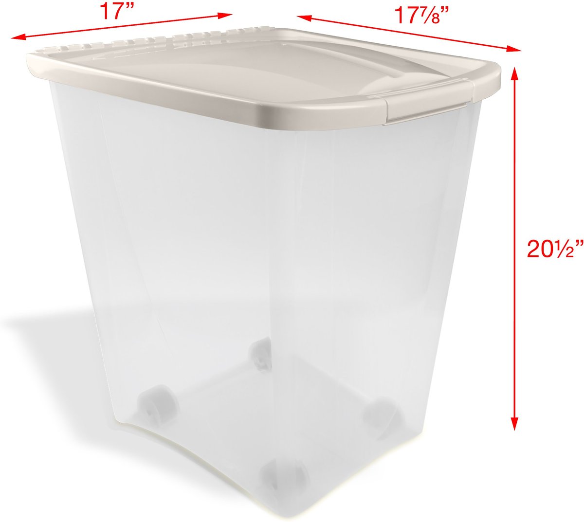 Van Ness 50-Pound Food Container with Fresh-Tite Seal and Wheels
