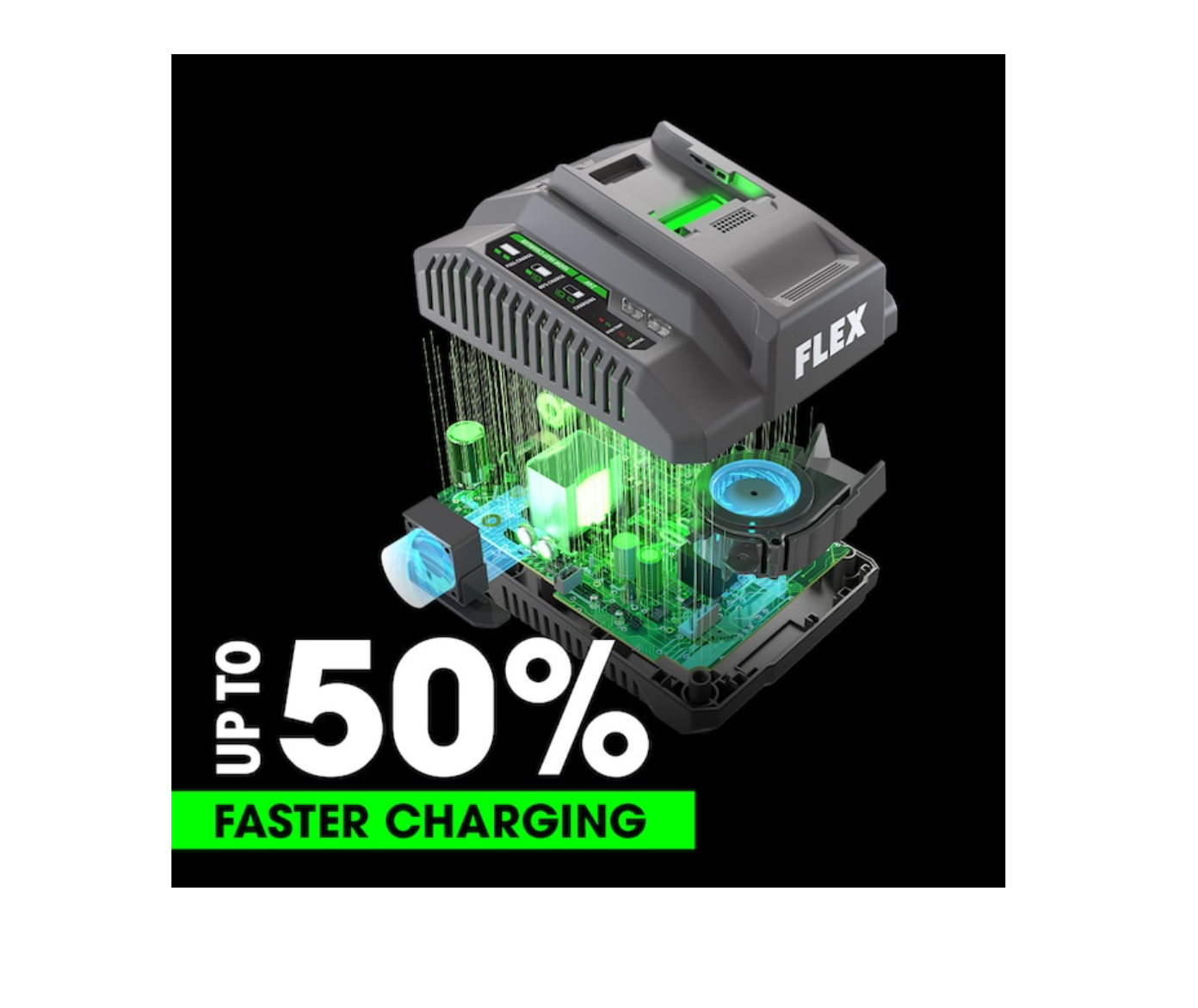 FLEX FX0421-Z Amp-Hour; Lithium-ion Power Tool Battery Charger (Charger Included)