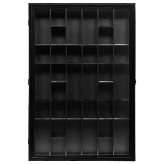 Pinnacle 16FW1058 Gallery Solutions 26.2 in. W x 2.7 in. D Black Shot Glass Decorative Shelf