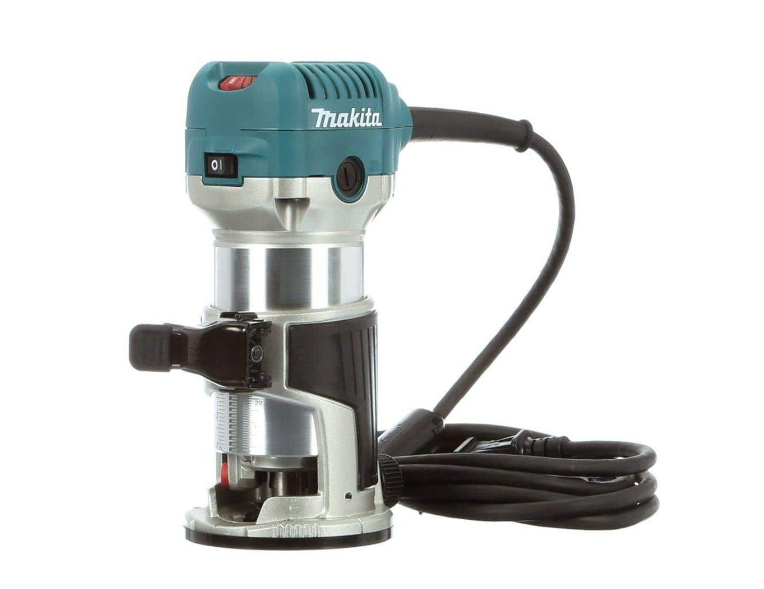 Makita RT0701C 6.5 Amp 1-1/4 HP Corded Fixed Base Variable Speed Compact Router with Quick-Release