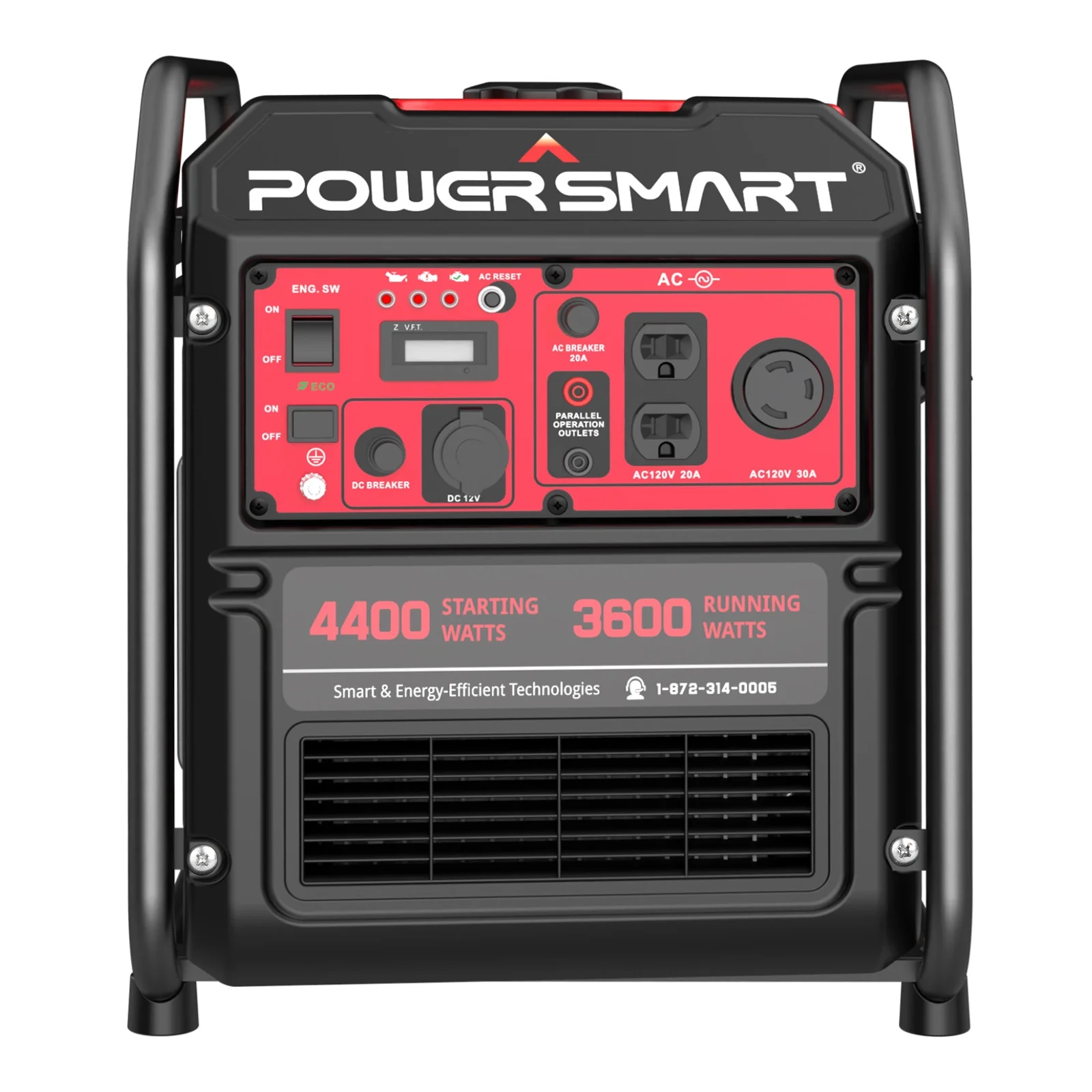 PowerSmart 4400-Watt RV Ready Open Frame Inverter Generator for Home Use.EPA Compliant MB5040A