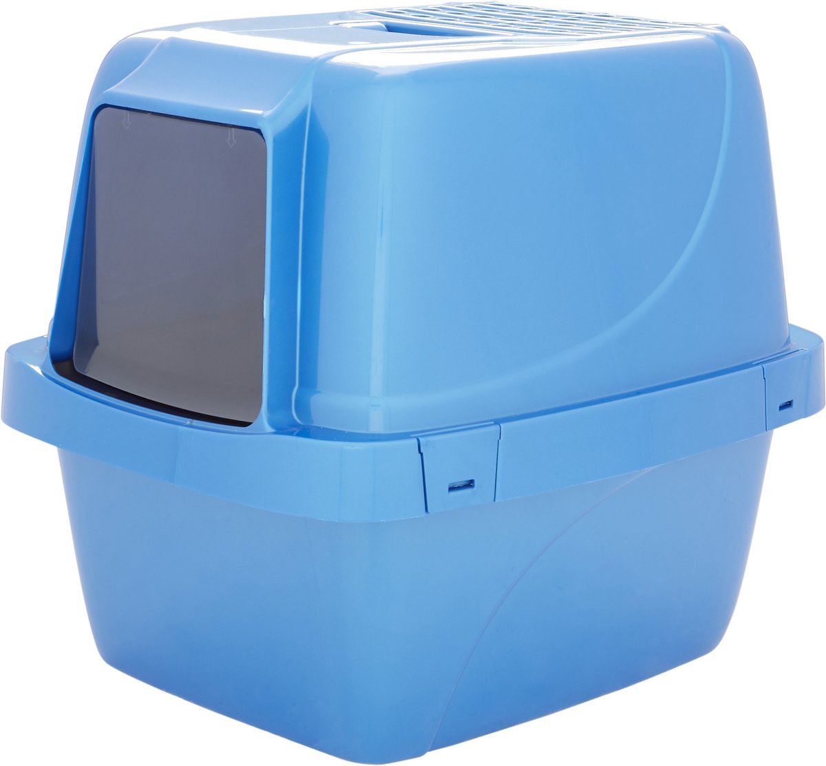 Van Ness Enclosed Sifting Cat Litter Pan, Giant Blue
