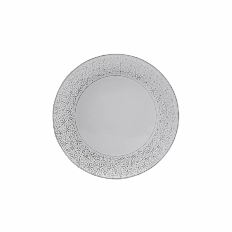 Pfaltzgraff 5237550 Blossom White 16-Piece Porcelain Dinnerware Set, Service for 4, Distressed