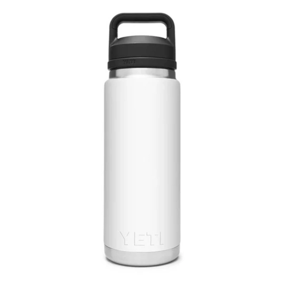 YETI Rambler 26 oz Bottle, Vacuum Insulated, Stainless Steel with Chug Cap, White