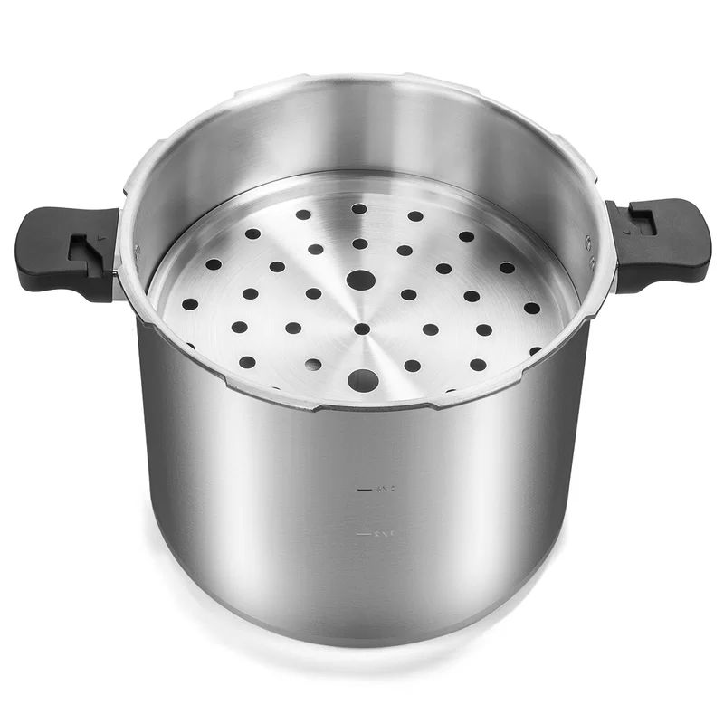 Barton 99902 Pressure Canner 22-Quart Capacity Pressure Cooker Built-in Pressure Gauge with (1) Rack, Aluminum Polished