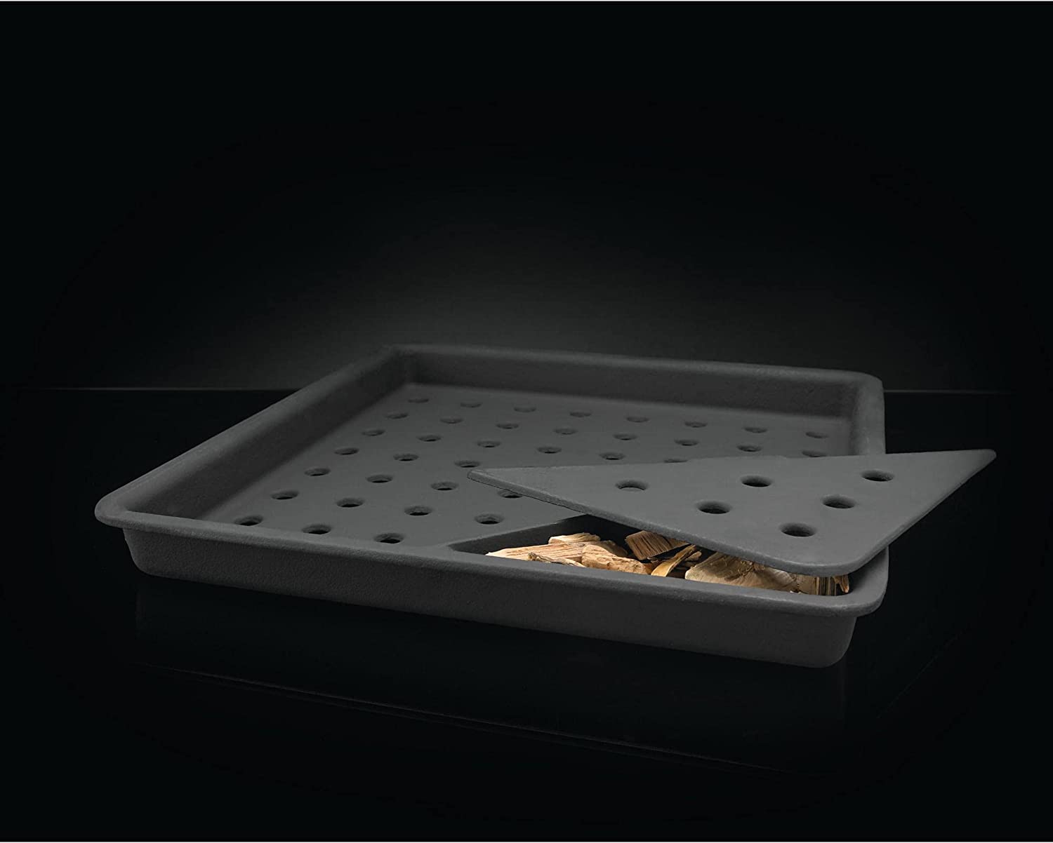 Napoleon 67732 Cast Iron Charcoal and Smoker Tray