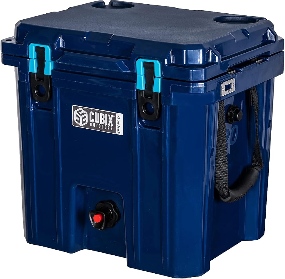 Cubix Outdoors QuadraX 20QT Dispensador Duro Y Enfriador De Bebidas 2 En 1, Portátil Para Fiestas, Camping, Playa, Uso Como Jarra De Agua O Enfriador De Bebidas Deportivas, Retención De Frío 5