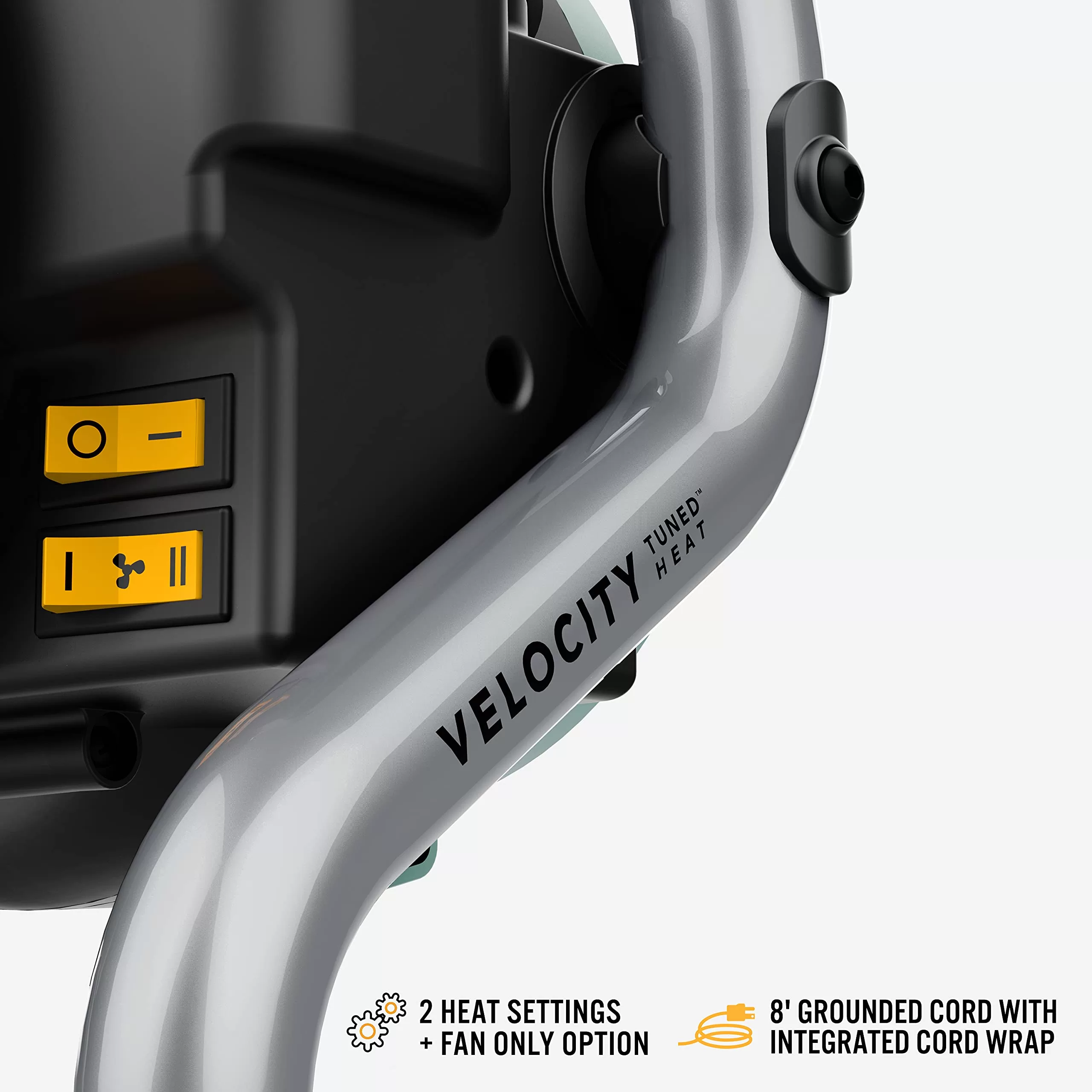 Vornado Velocity HD Garage Space Heater with Fan, Tilt Head, Advanced Safety Features,Black, Whole Room