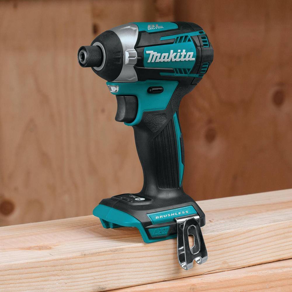 Makita XDT14Z 18V LXT Lithium-Ion Brushless 1/4 in. Cordless Quick-Shift Mode 3-Speed Impact Driver (Tool Only)