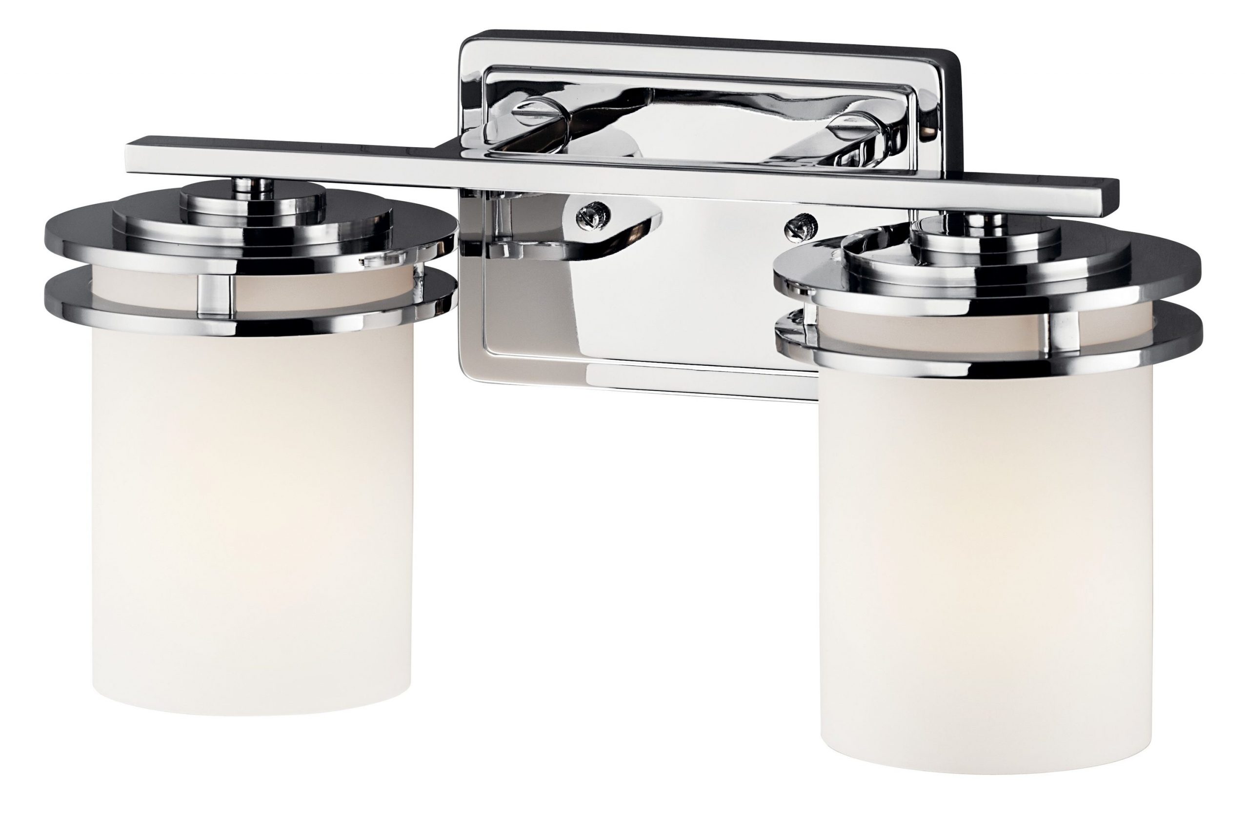 Kichler 5077CH Hendrik 14.5-in 2-Light Chrome Modern/Contemporary Vanity Light