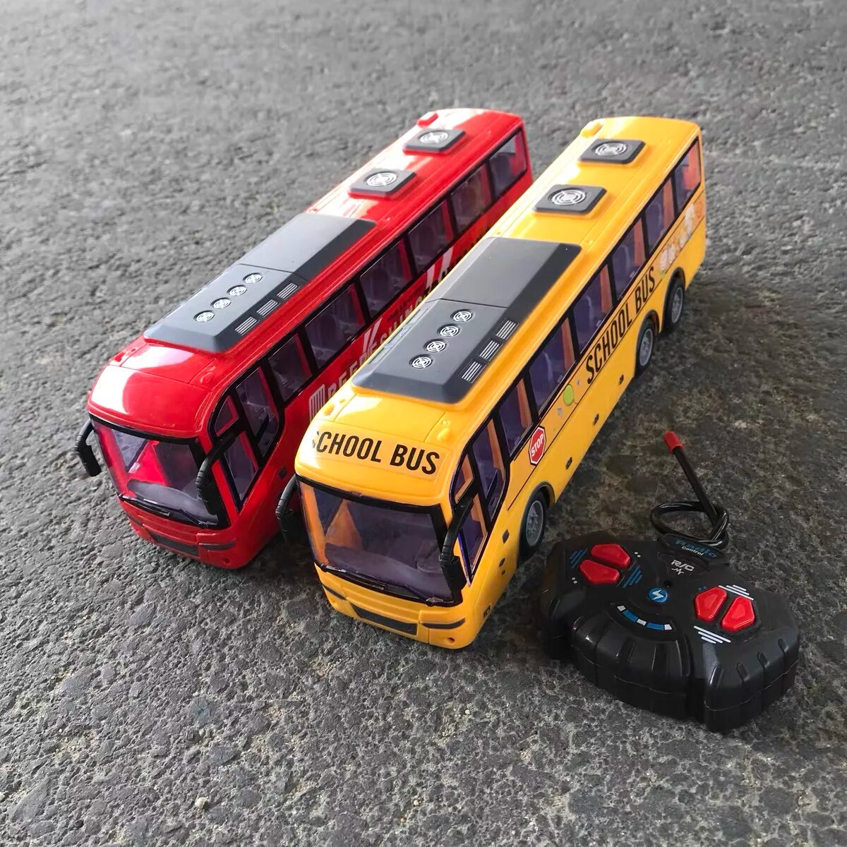 130 rc bus electric remote control car with light tour bus school city model 27mhz radio controlled machine toys for boys kids 1222
