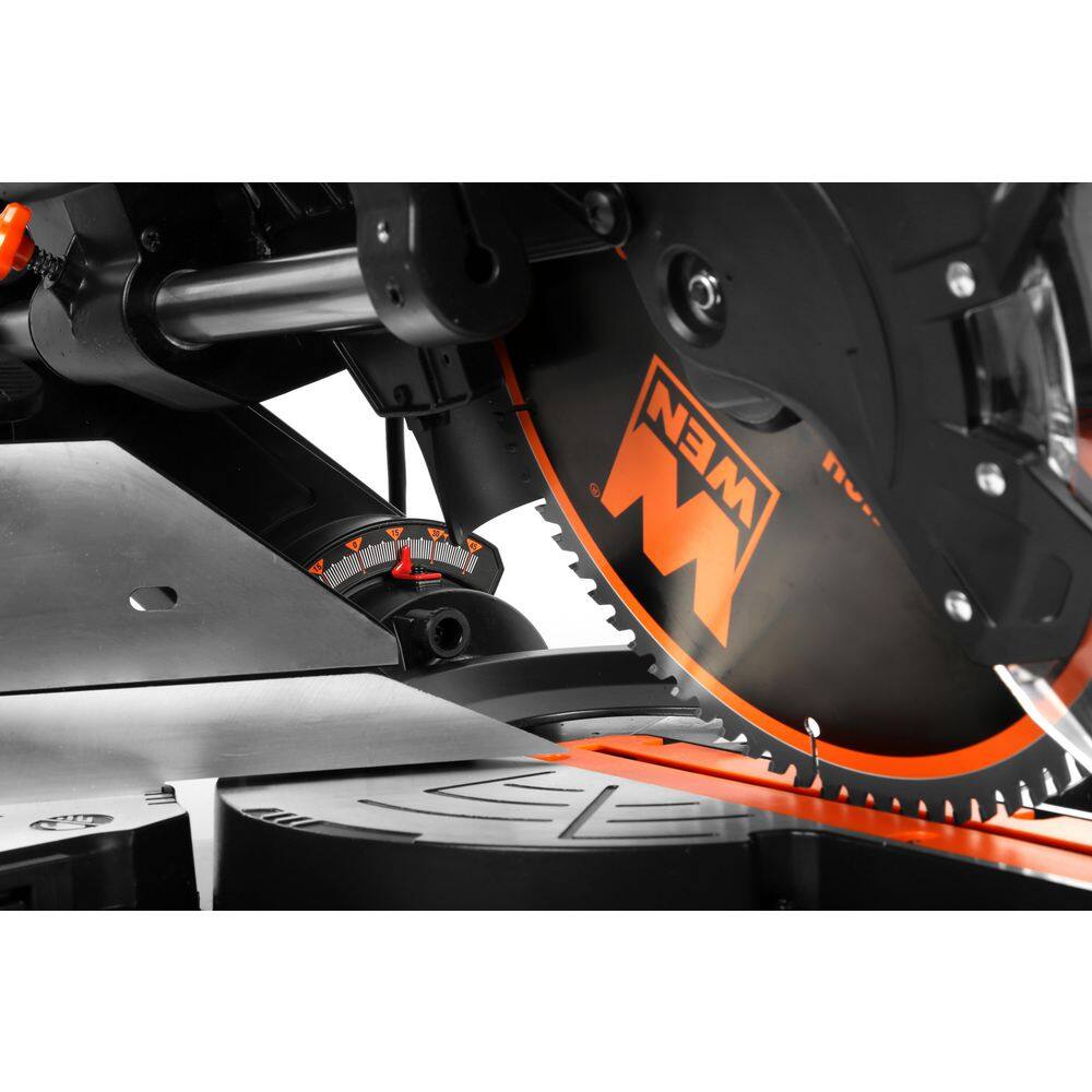 WEN MM1215 15-Amp 12-Inch Dual Bevel Sliding Compound Miter Saw with LED Cutline