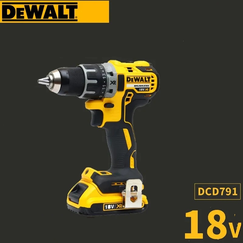 2023 dewalt dcd791 lithium electric hand drill 18v brushless charging drill electric screwdriver power tools 7035