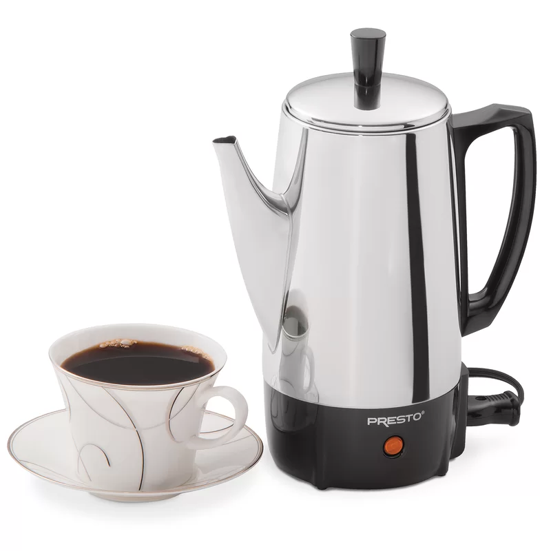 Presto 02822 6-Cup Stainless-Steel Coffee Percolator