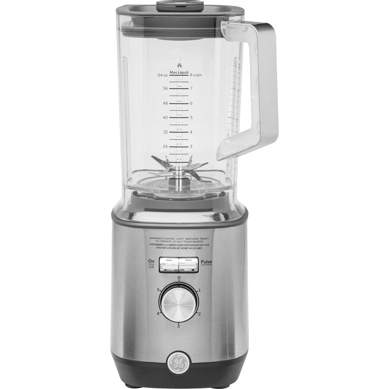 GE G8BCAASSPSS 64-oz. 5-Speed Stainless Steel Blender with Personal Blender Cups