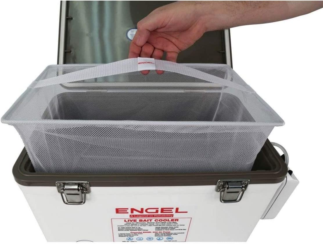 Engel 19 Qt Live Bait Cooler, White