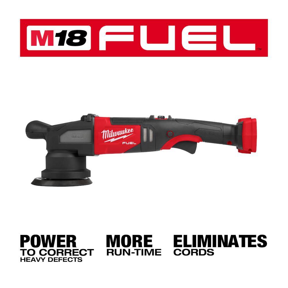 Milwaukee 2684-20 M18 FUEL18V Lithium-Ion Brushless Cordless 15MM DA Polisher (Tool-Only)