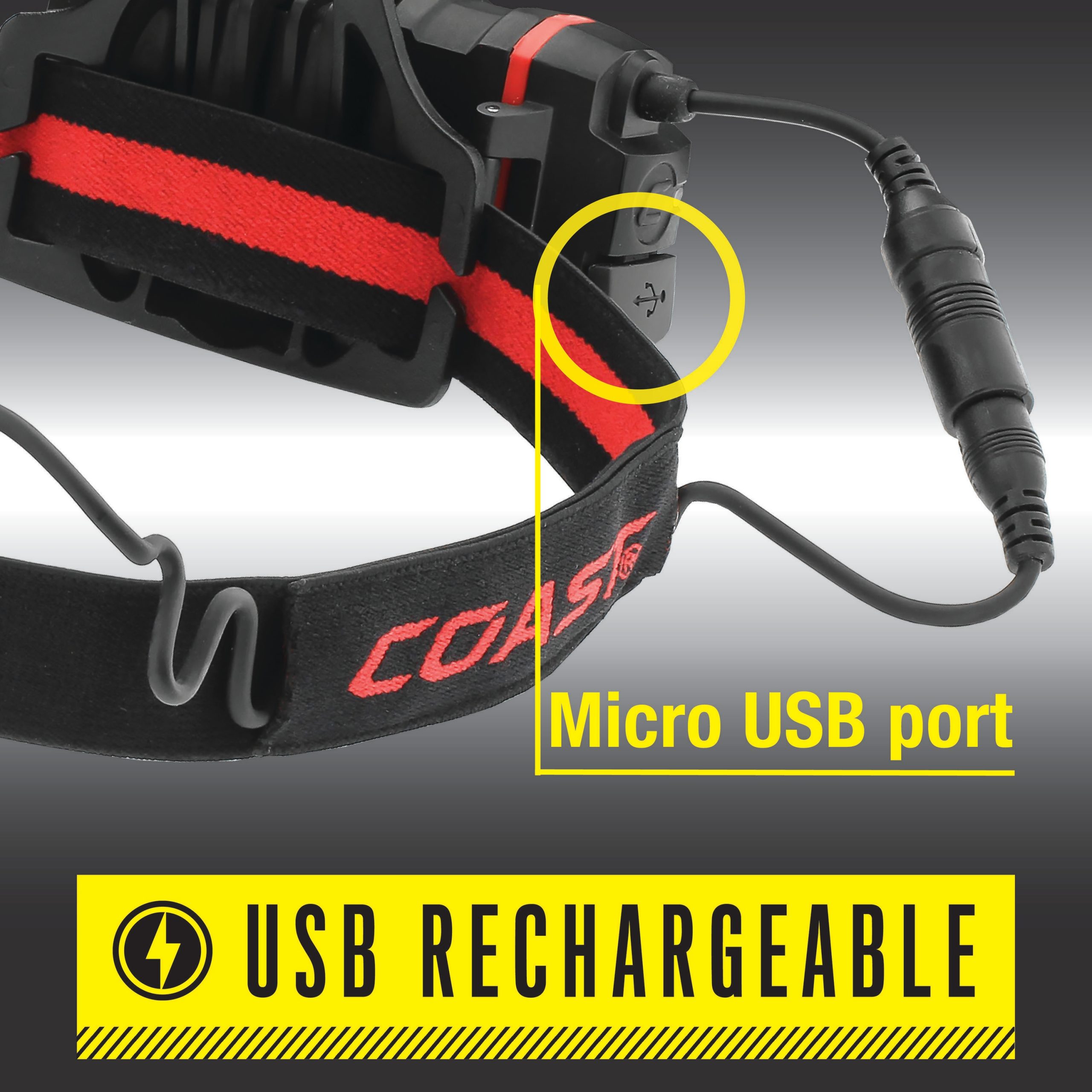 Coast HL8R Sportsman 800-Lumen LED Rechargeable Headlamp (Battery Included)